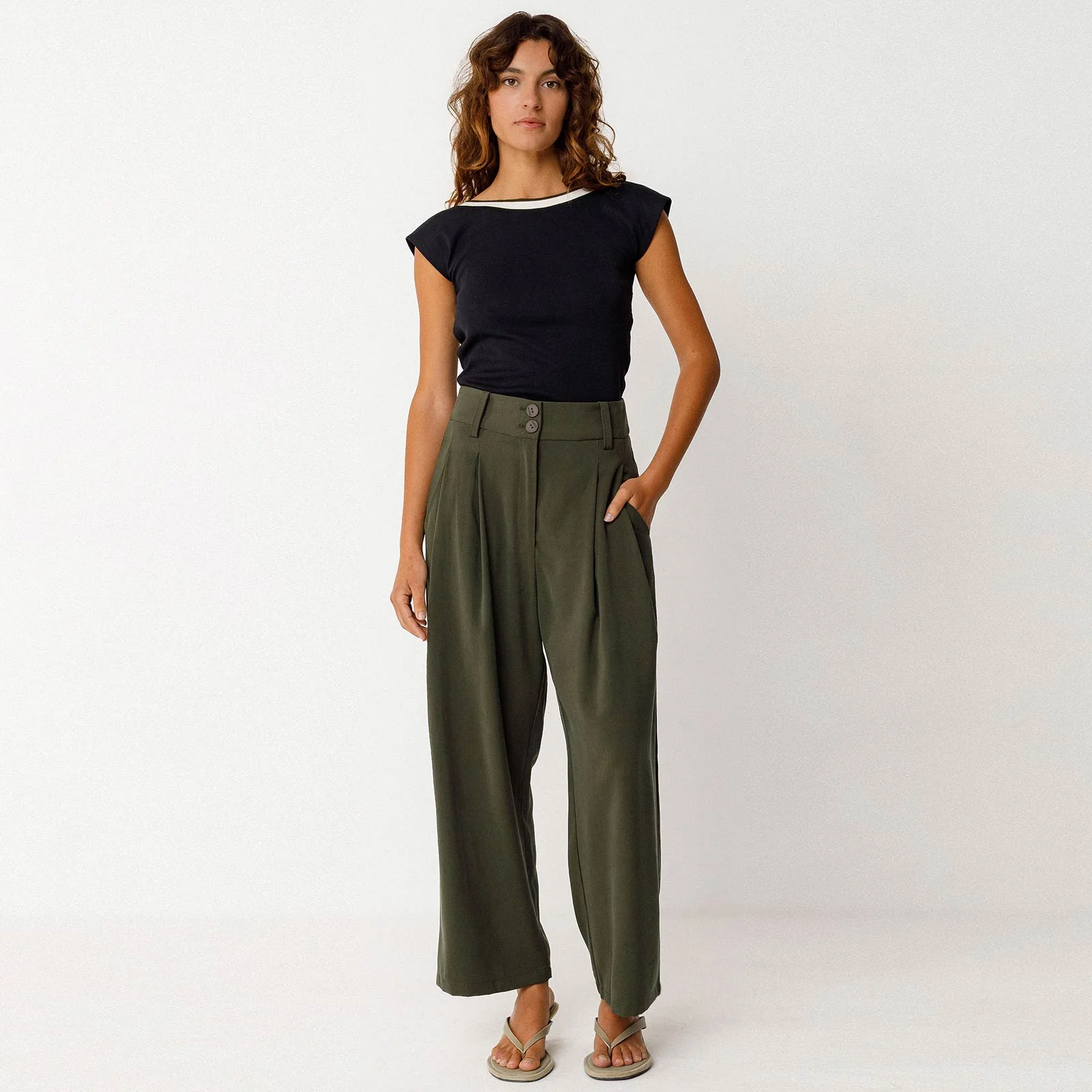 Esti Pants bottle green