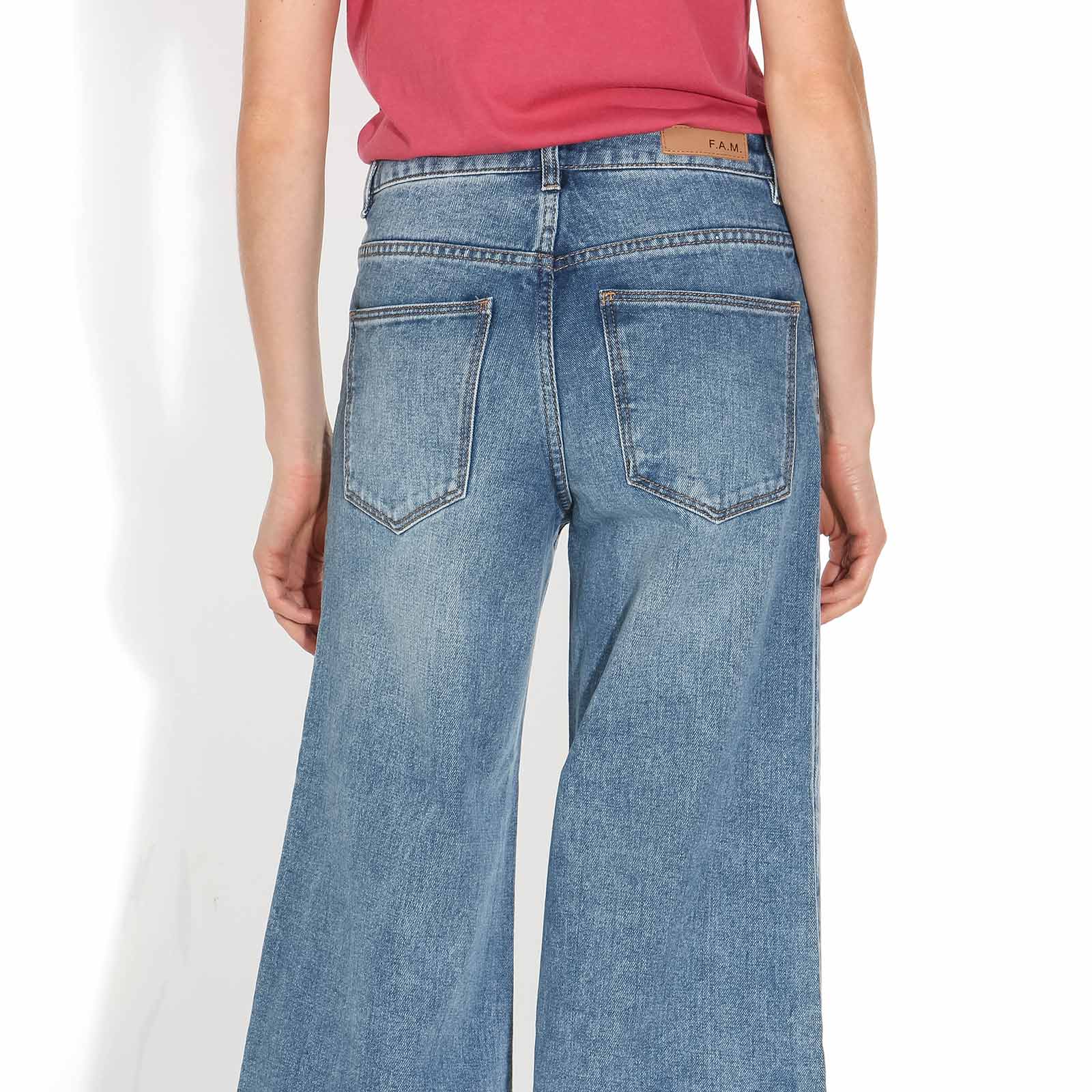Fanny Wide Cropped Jeans blue - Image 4