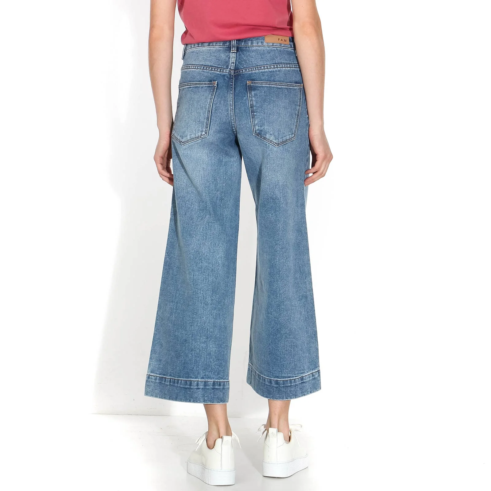Fanny Wide Cropped Jeans blue - Image 5