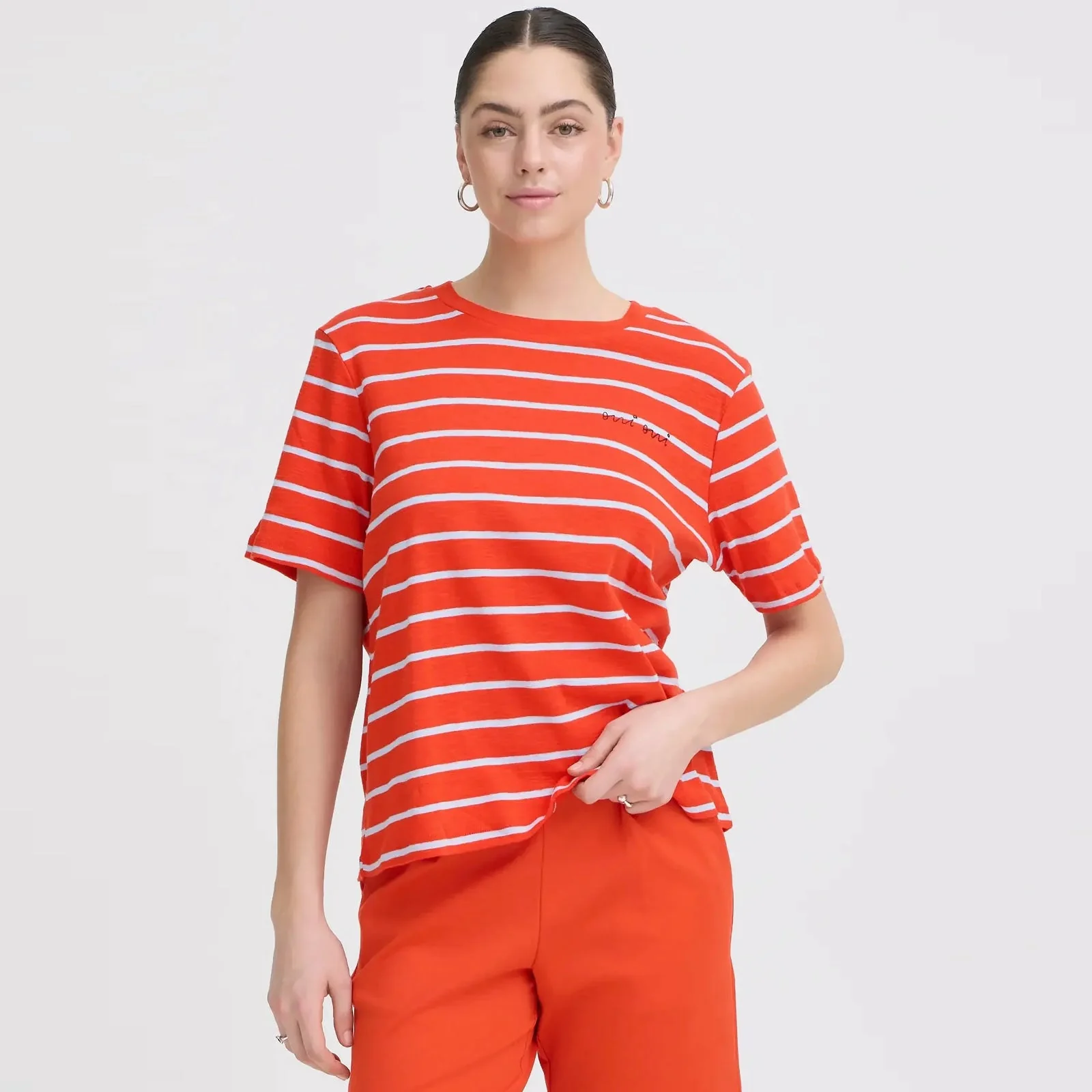 IHNova SS3 T-Shirt fiery red/powder blue