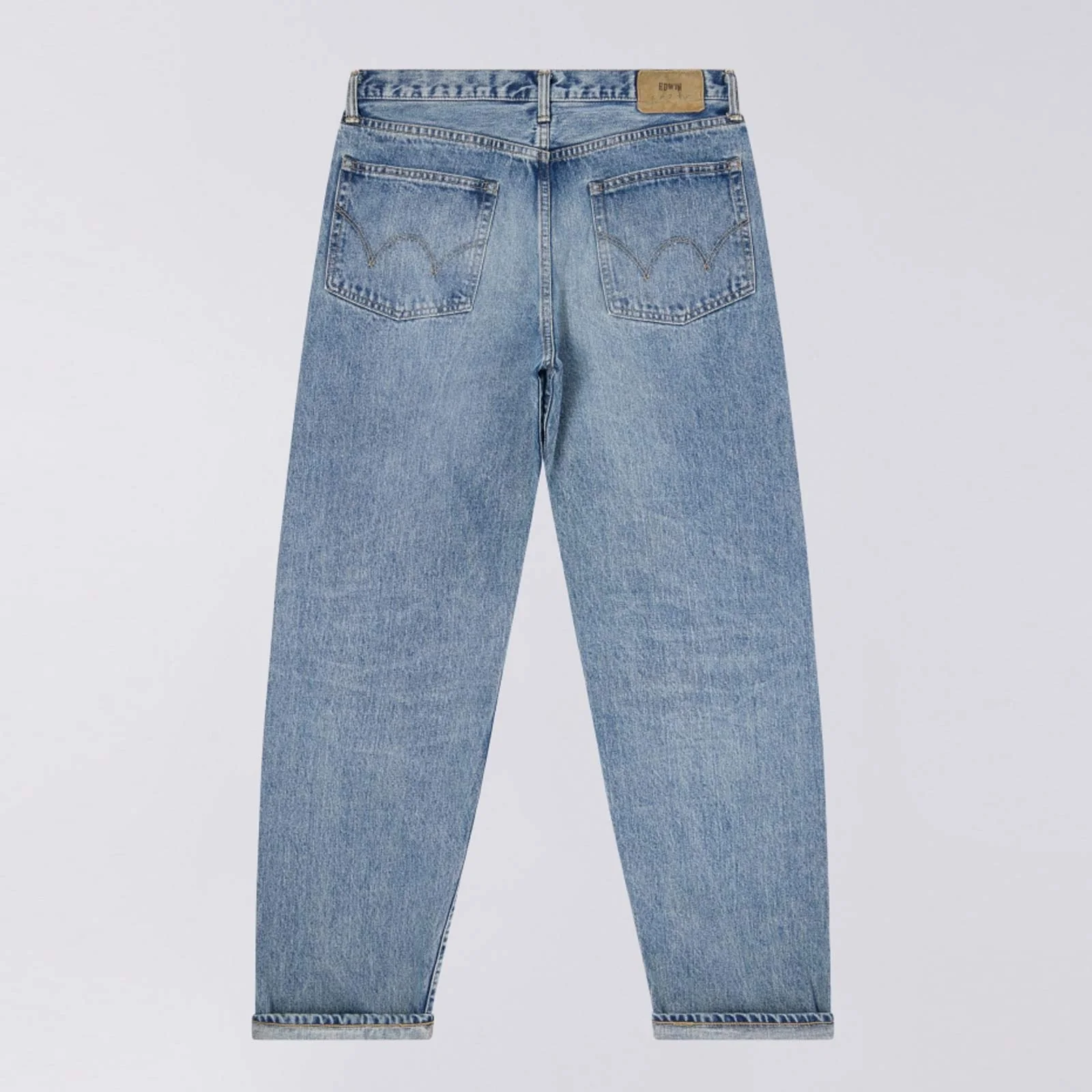 Loose Fit Kurabo Recycle Red Selvage Denim blue light used - Image 5