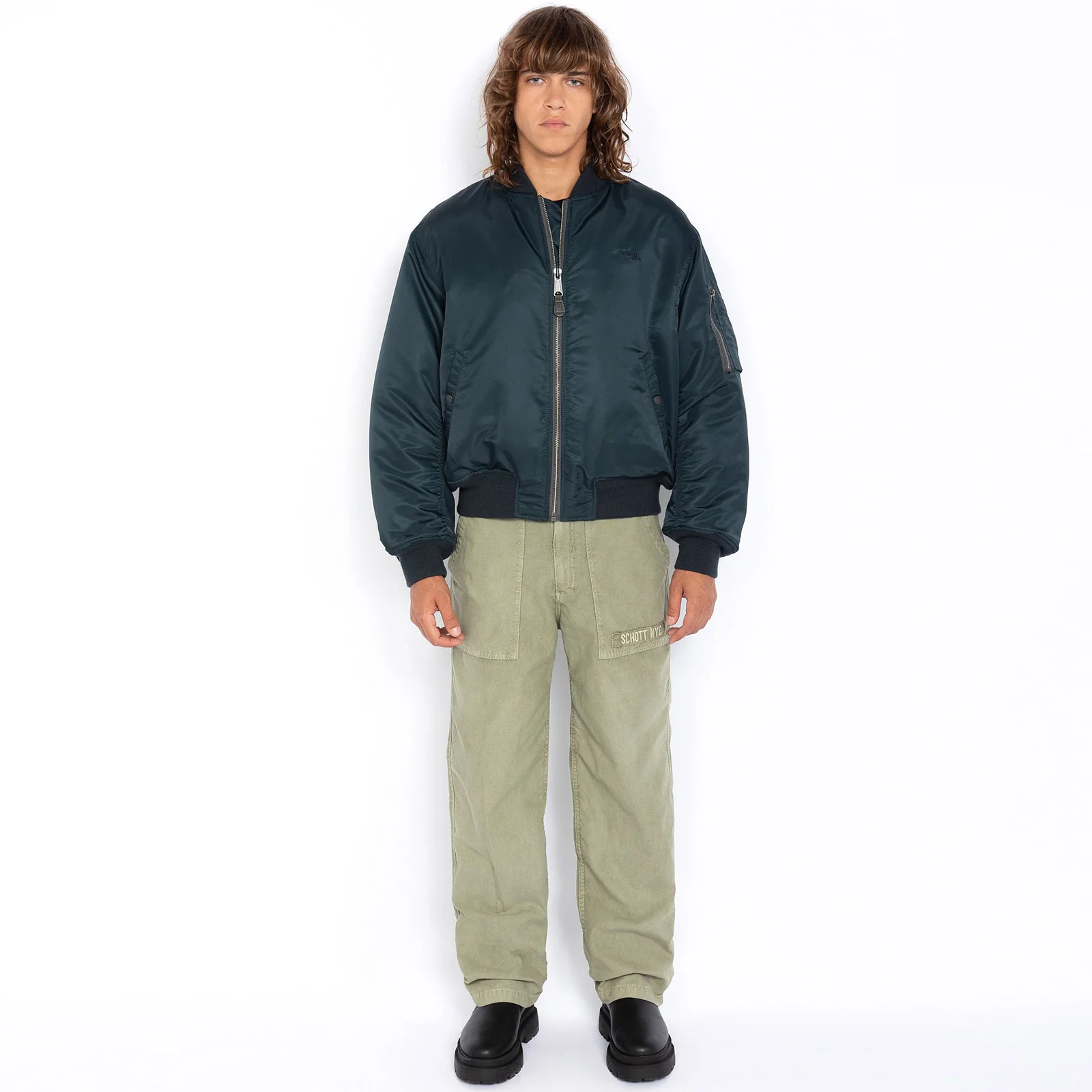 MA-1 90's Fit Bomber Jacket navy - Image 4