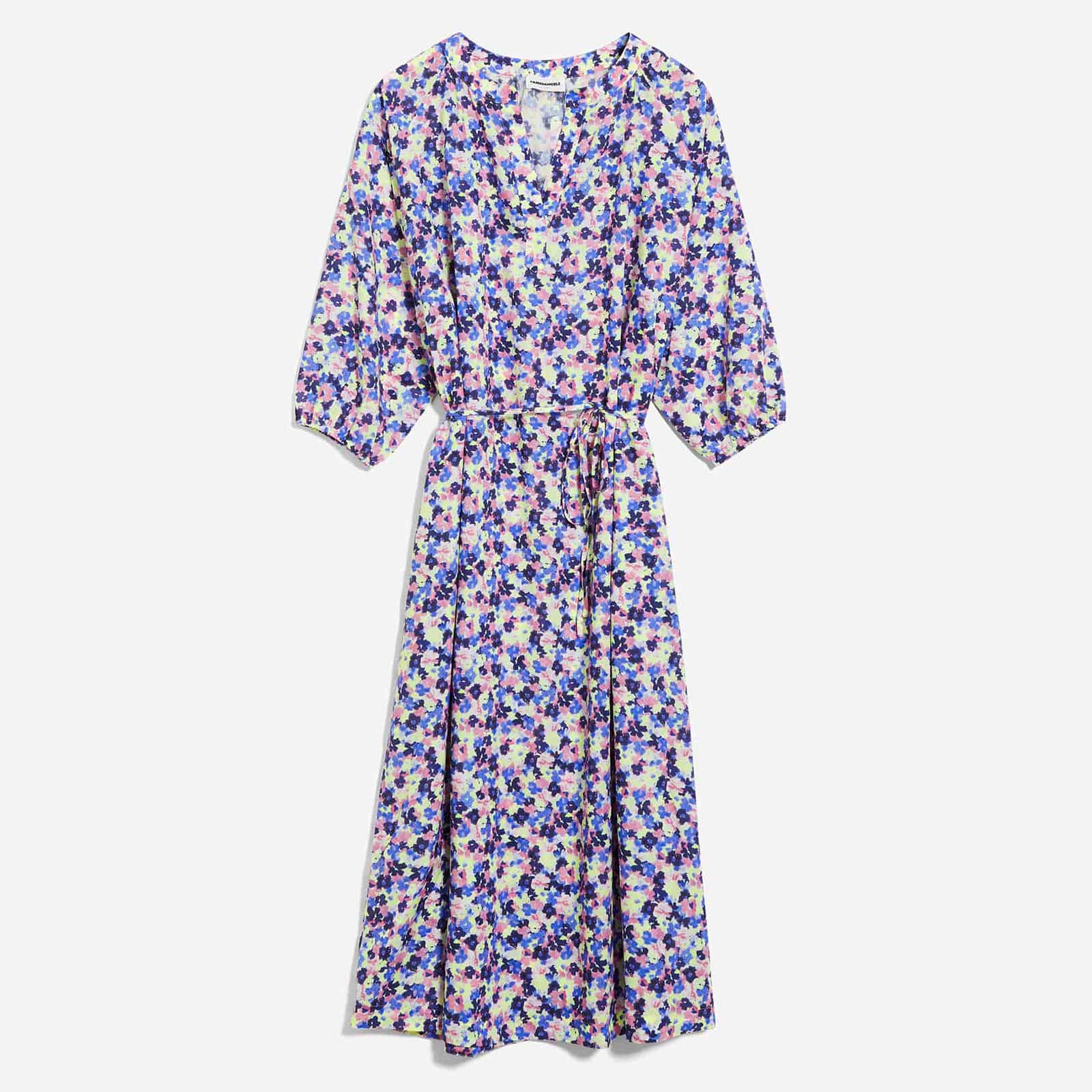 Madithaa Multi Floral Dress light lime - Image 4