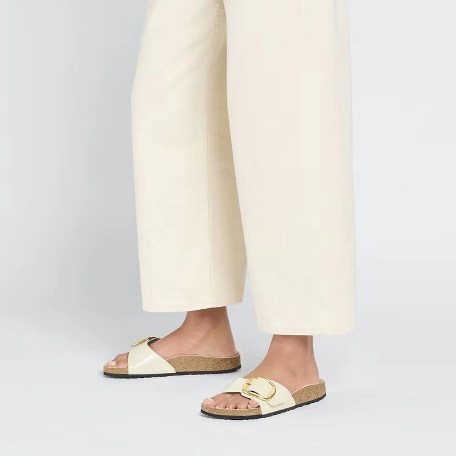 Madrid Big Buckle Narrow Fit high shine ecru - Image 4
