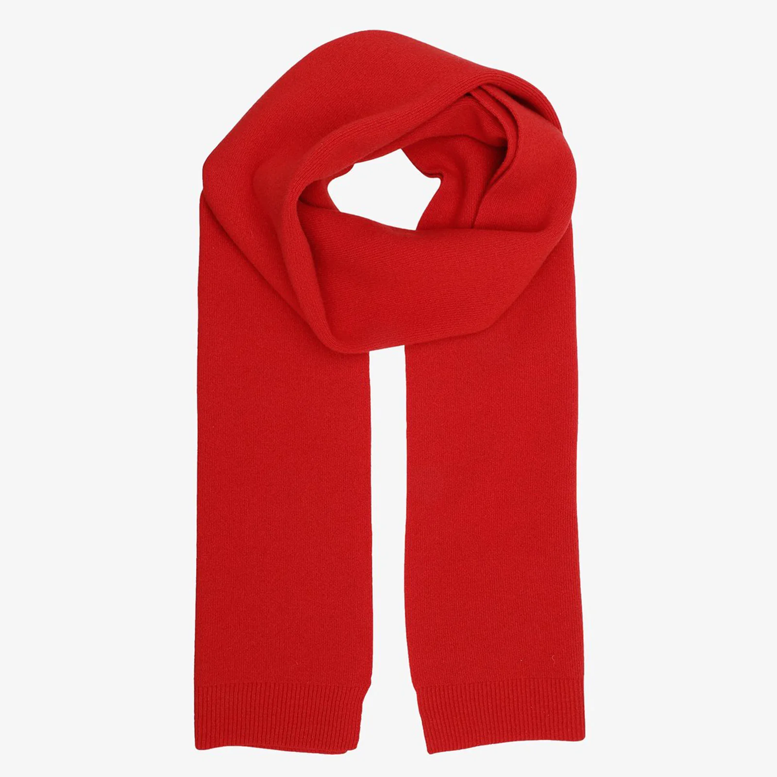 Merino Wool Scarf scarlet red