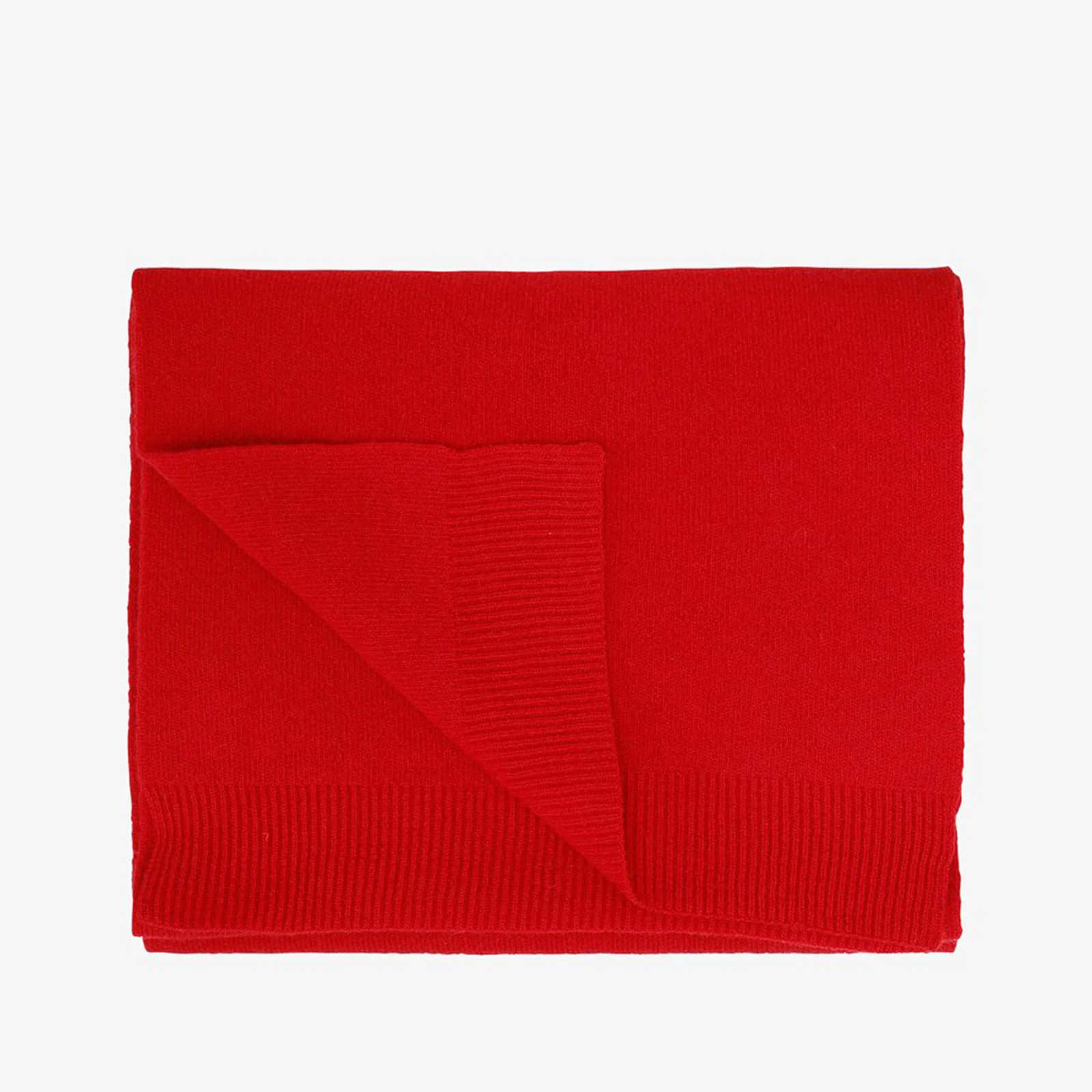 Merino Wool Scarf scarlet red - Image 2