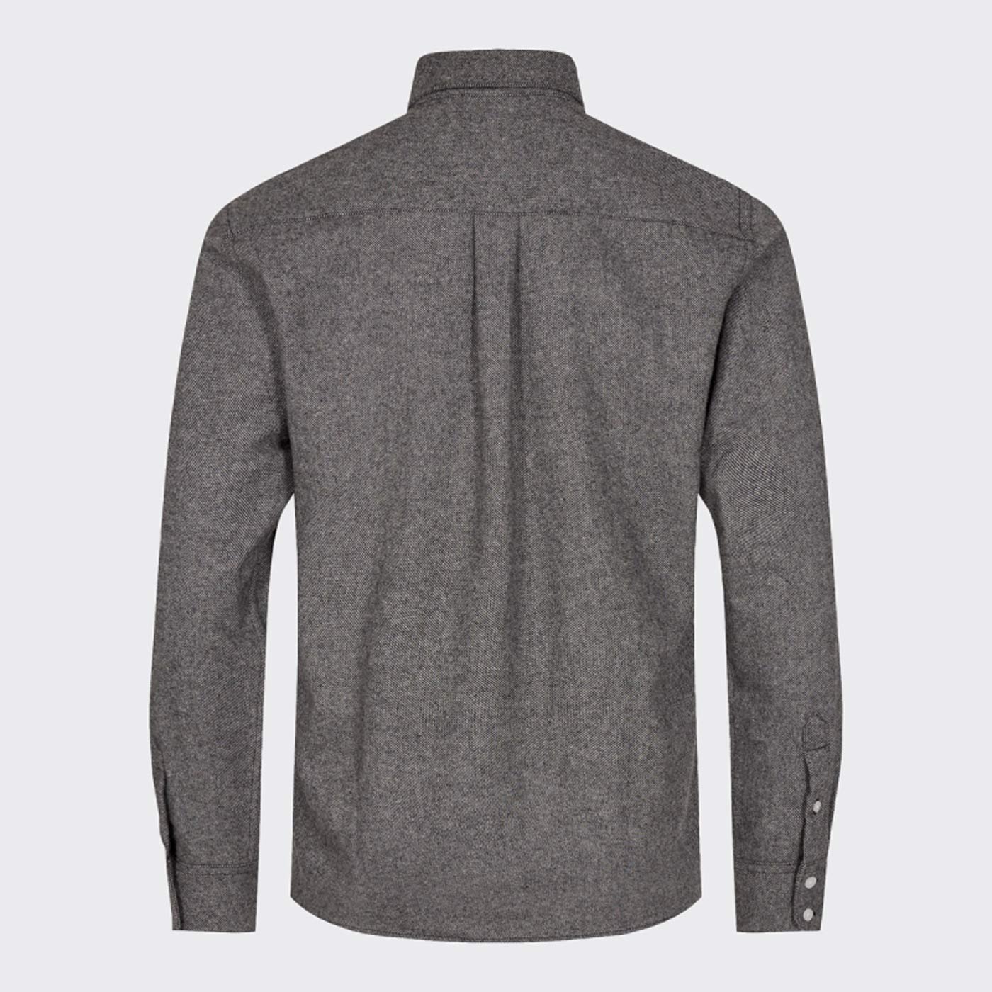 Zach Shirt black/grey melange - Image 4