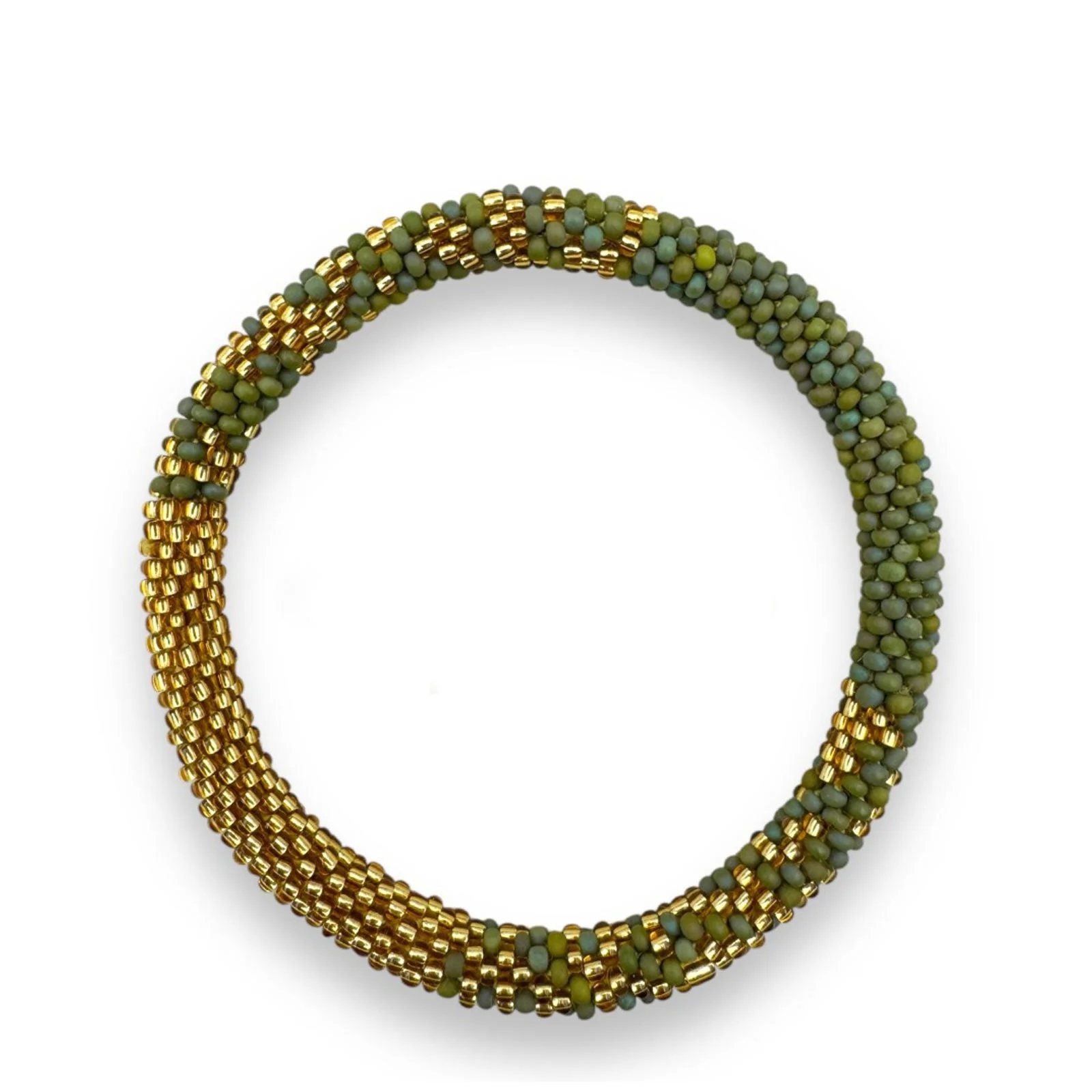 Nepalese Bracelet olive/gold fade B07