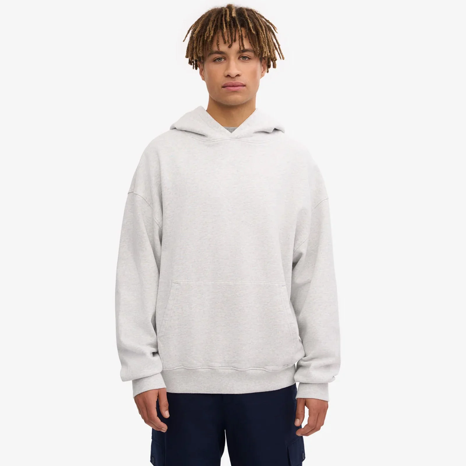 Organic Oversized Hood snow melange - Image 2