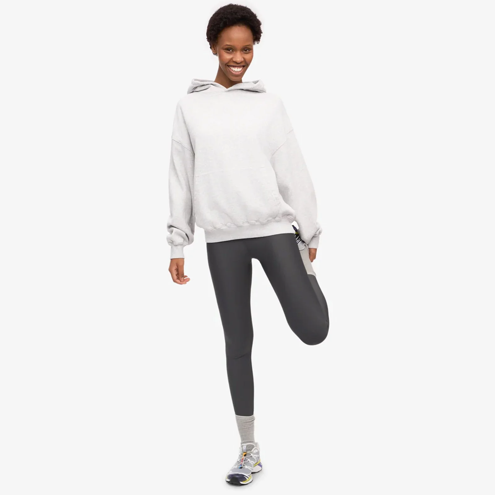 Organic Oversized Hood snow melange - Image 3