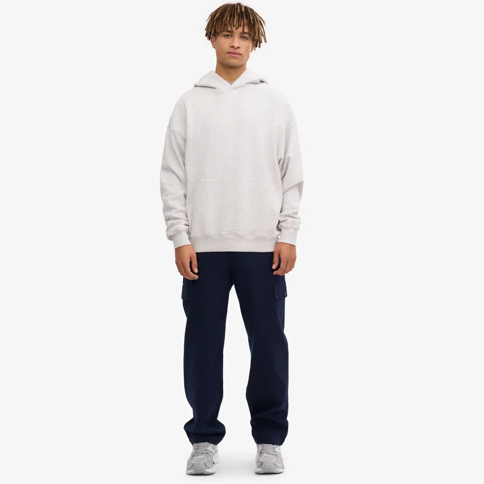 Organic Oversized Hood snow melange - Image 5