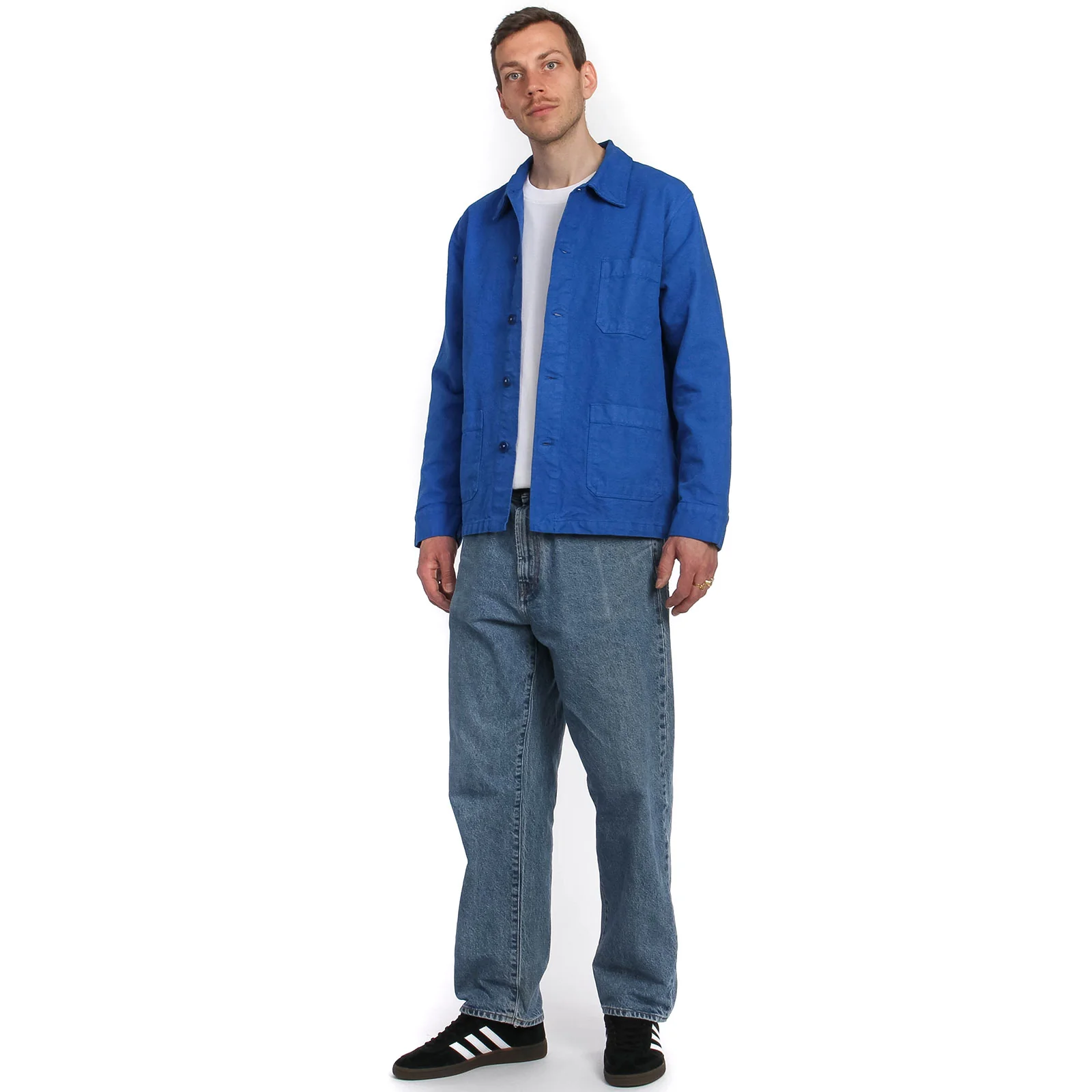 Organic Workwear Jacket pacific blue - Image 2