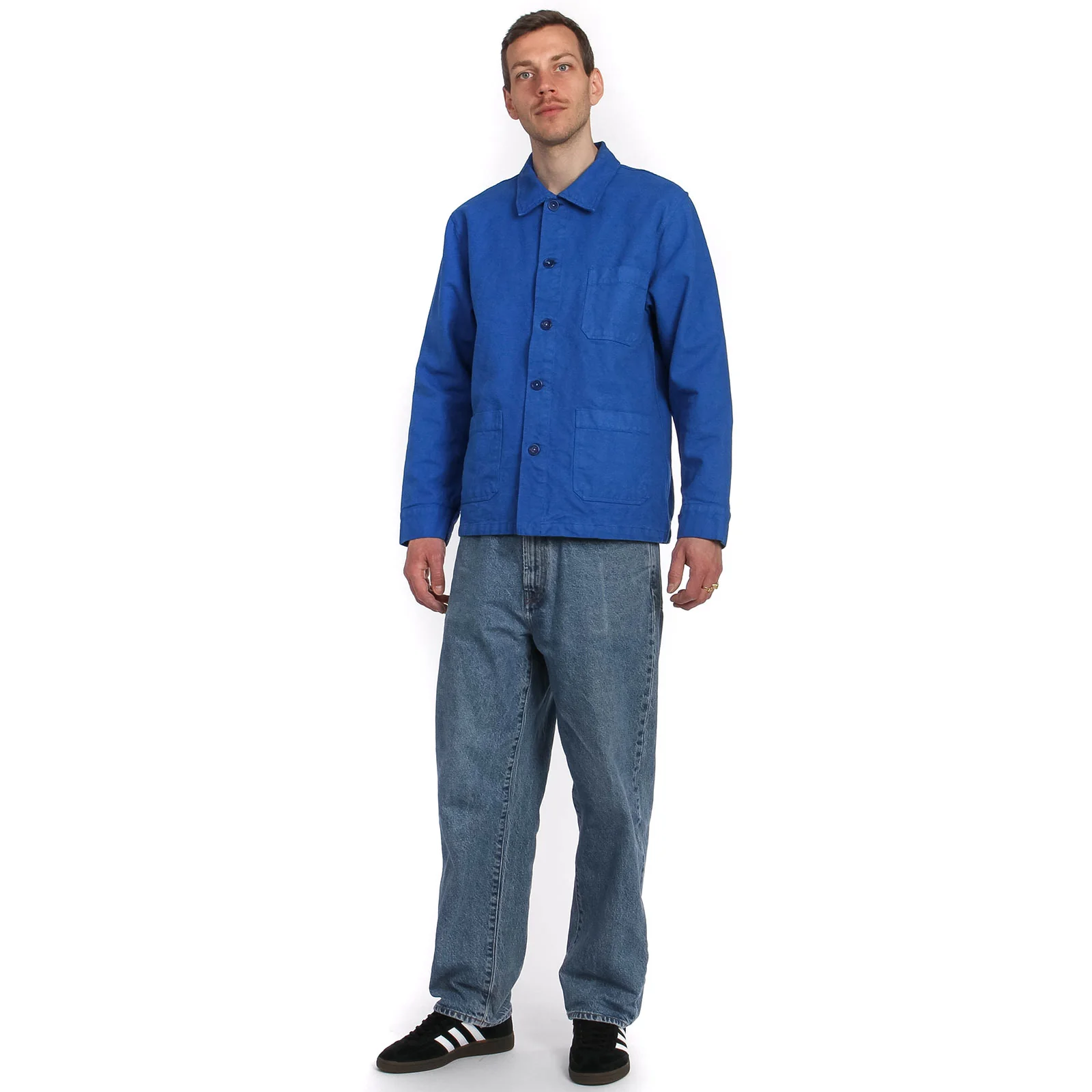 Organic Workwear Jacket pacific blue - Image 4
