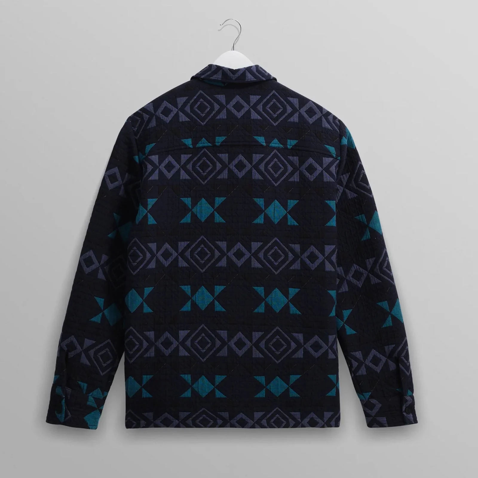 Otto Overshirt  Blanket Quilt navy/teal - Image 6
