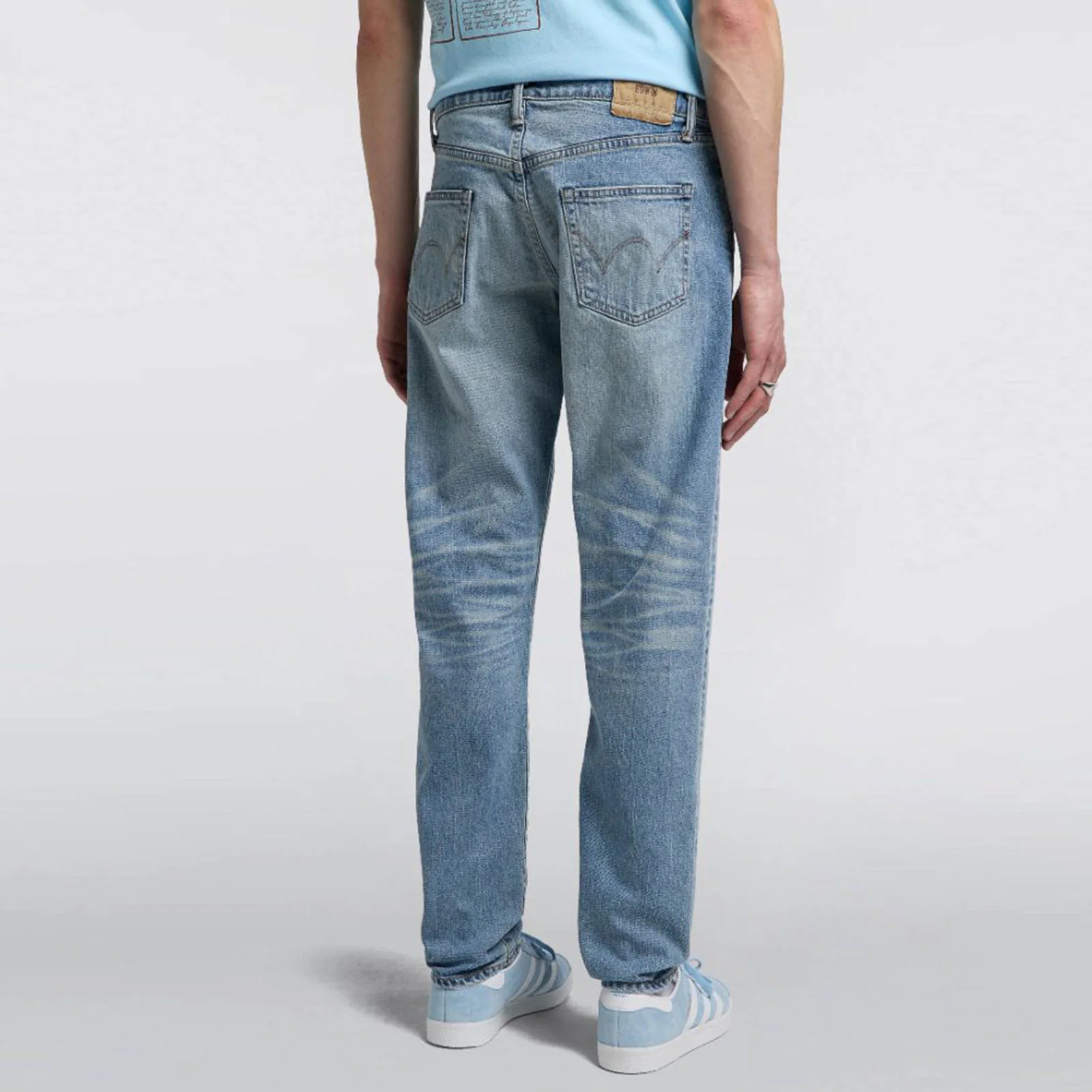Regular Tapered Kaihara Pure Indigo blue light used - Image 2