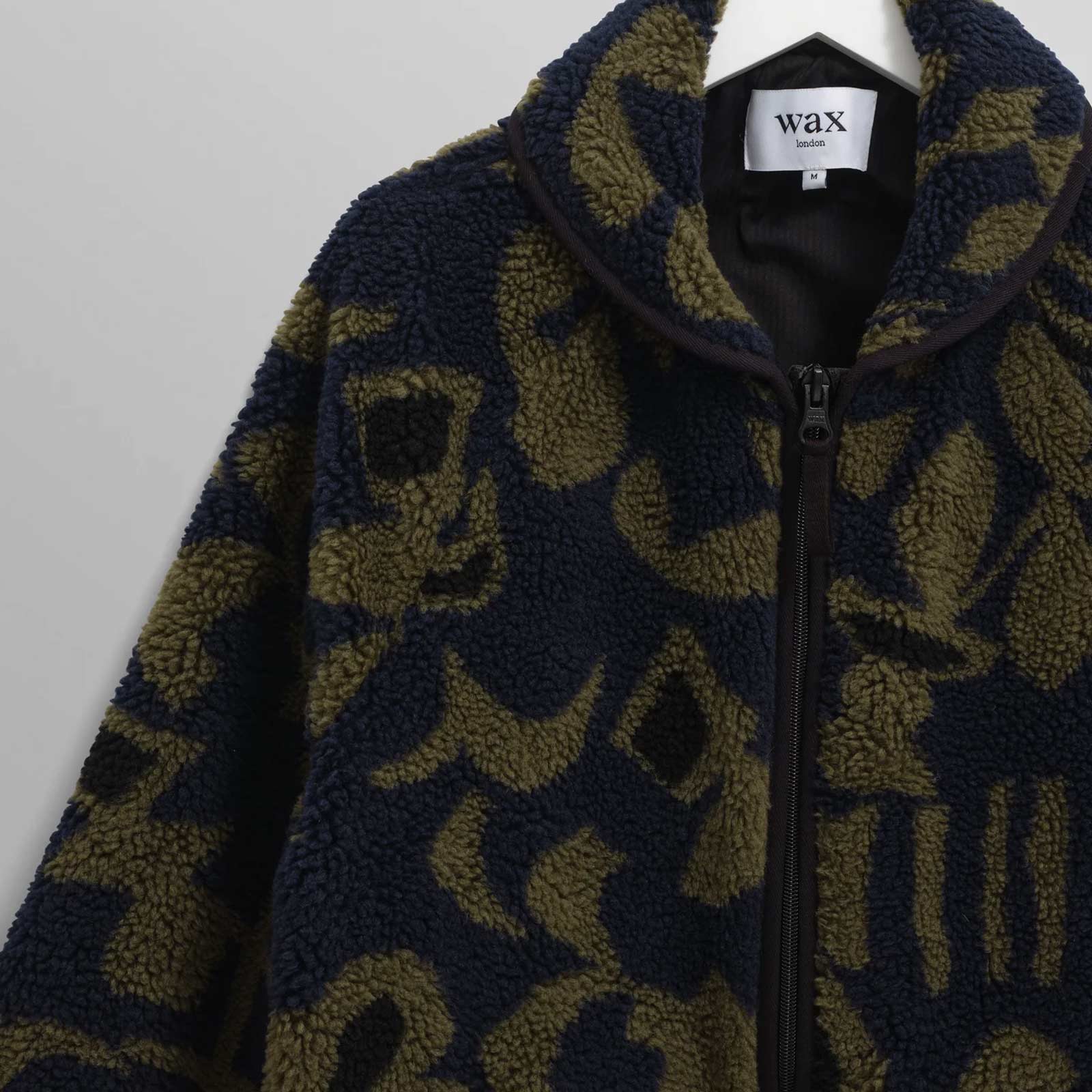Tate Fleece Shapes Borg navy/khaki - Image 8