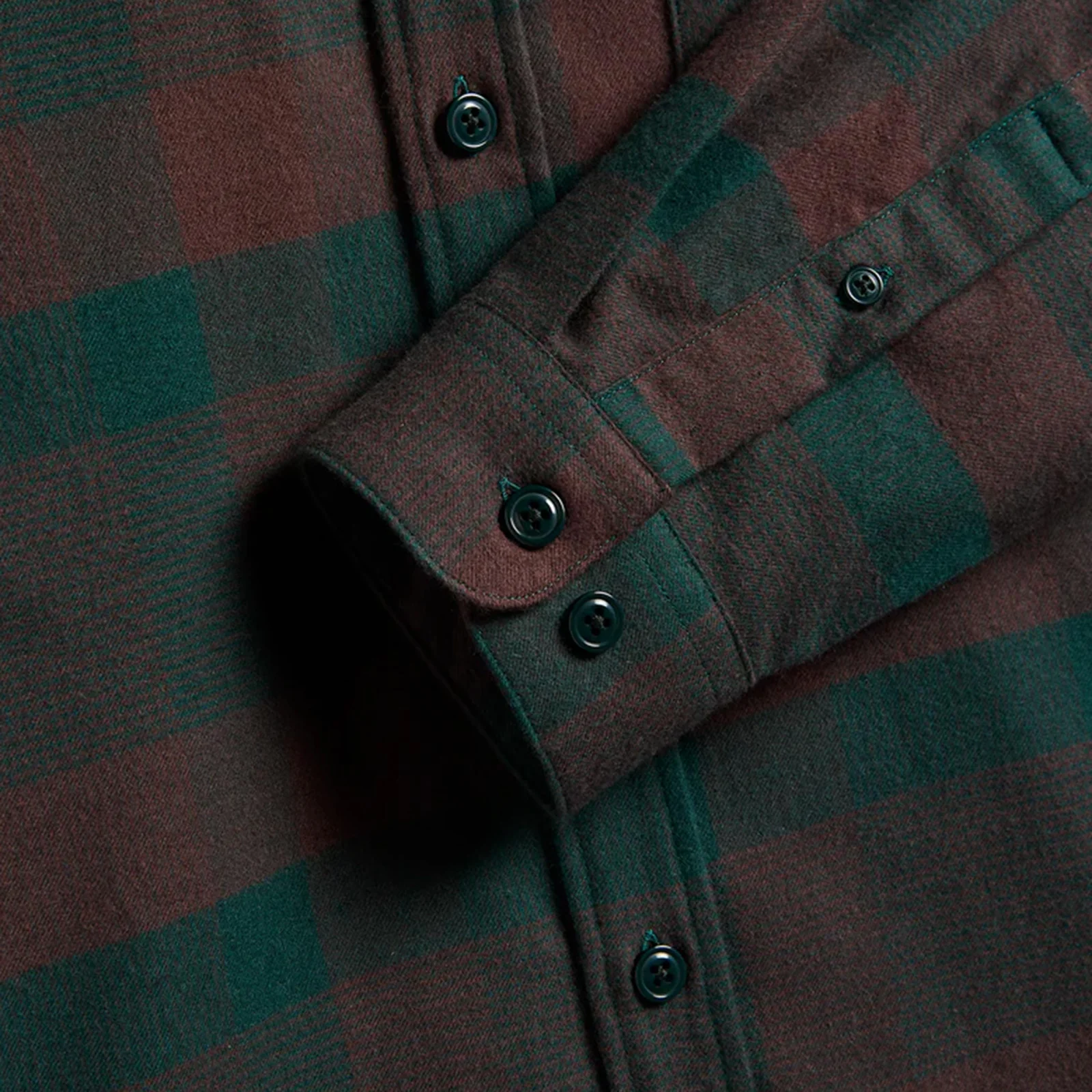 Walken Flannel Shirt brown/green - Image 4
