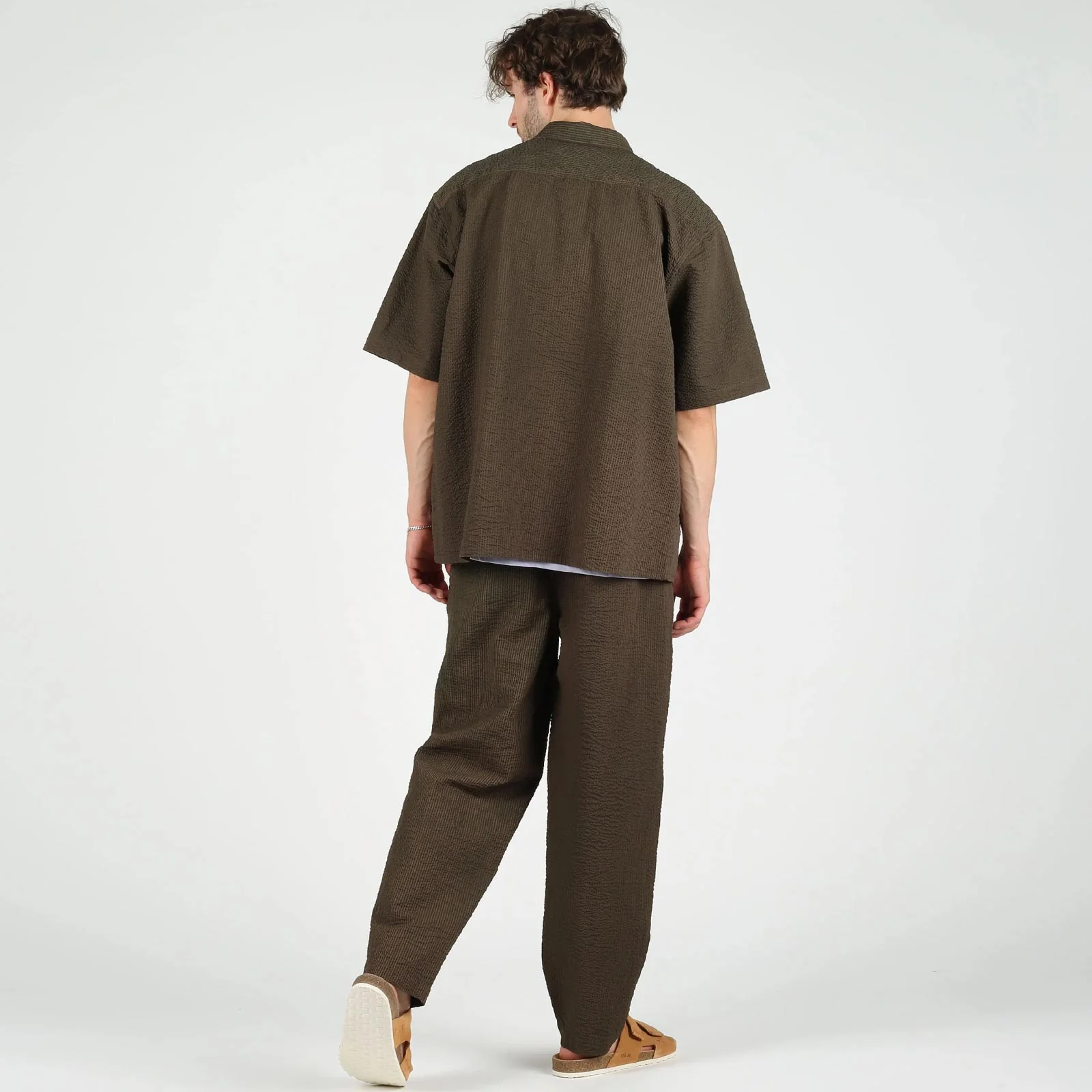 WeGrover Seersucker Pants olive - Image 2